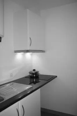 a kitchen with a stove and a stove top at Be In Oporto in Porto