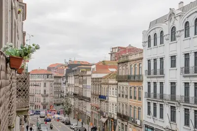 a view of a city street with buildings at Liiiving in Porto - Ribeira Secret Apartment in Porto