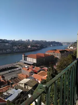 a view of a city with a river and buildings at Oportobestview-Douro in Porto