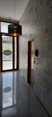 a room with a hallway with a door and a ceiling at New Life - IGREJA SÃO FRANCISCO STUDIO-2T in Porto