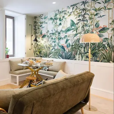 a living room with a couch and a table at Away to Enjoy Apartment - hapiness has a place in Porto