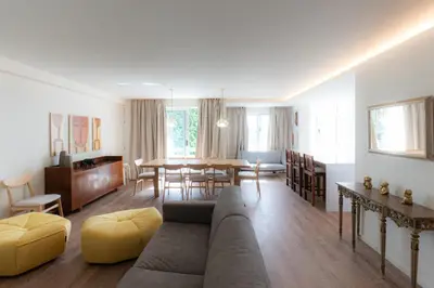 a living room with a couch and a table at Alegria Porto by We Do Living in Porto