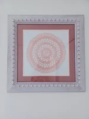 a picture in a white frame on a wall at Casa do Barqueiro - Porto in Porto