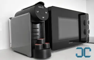 a black microwave oven with its door open at Sogra Apartment by JC with Balcony in Porto