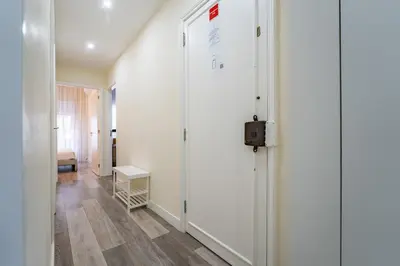 a bathroom with a toilet and a walk in shower at Heart of Cedofeita in Porto